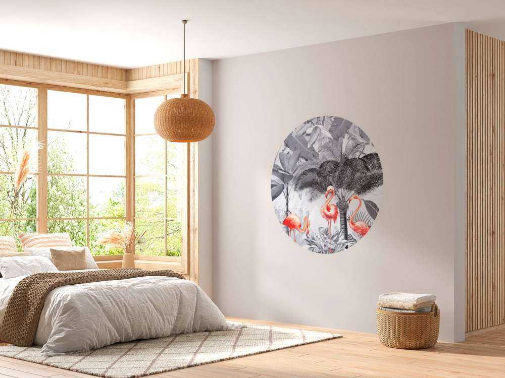 Dschungel mit Flamingos