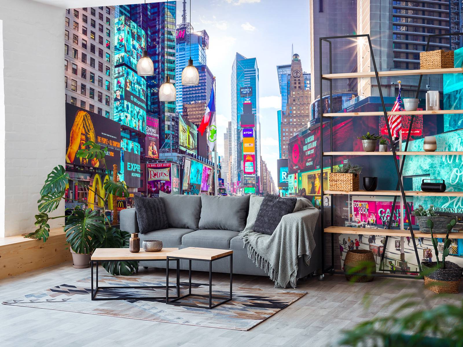 Fototapete - Times Square bei Tag - Fototapete, image size:1600x1200