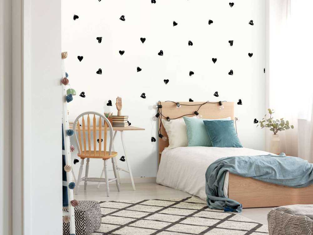 Kleine schwarze Herzen