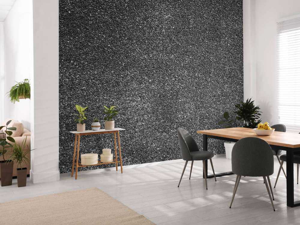 Kleine schwarze Steine