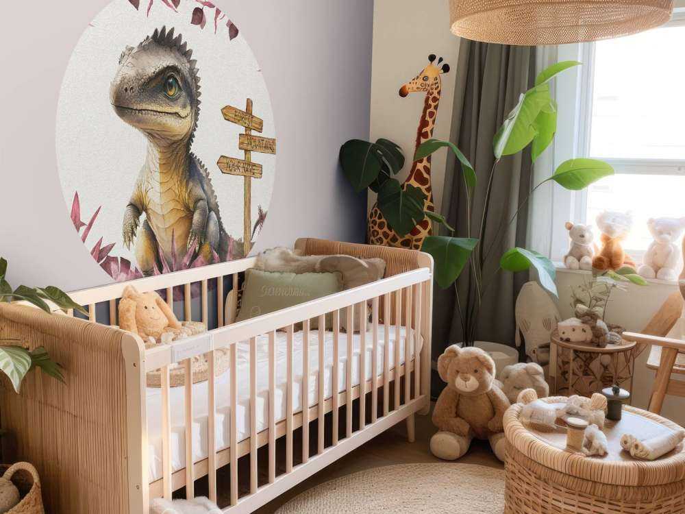 Baby-Spinosaurus im rosa Dschungel