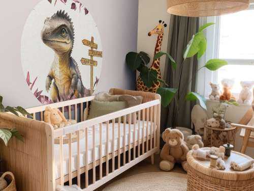 Baby-Spinosaurus im rosa Dschungel