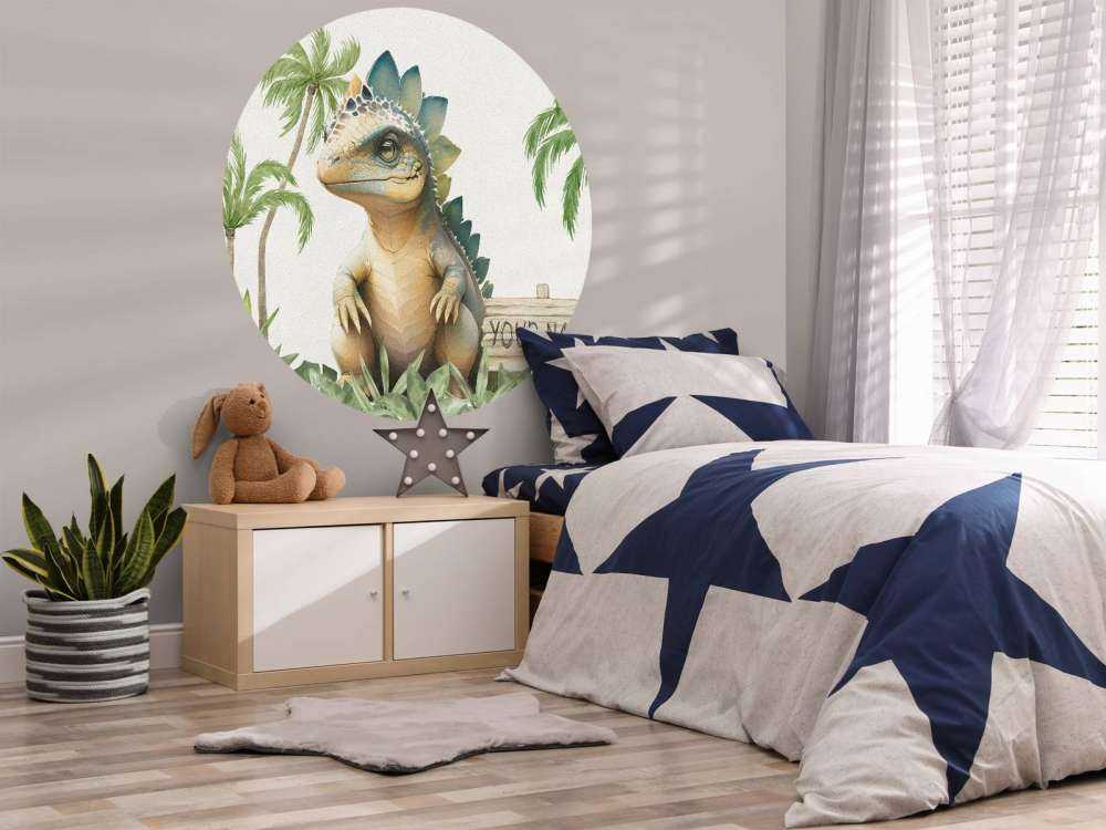 Baby-Stegosaurus im Dschungel