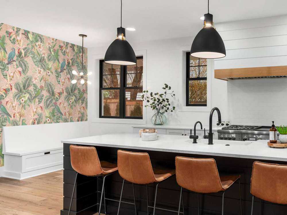 Tropical Jungle Vögel & Papageien - terracotta