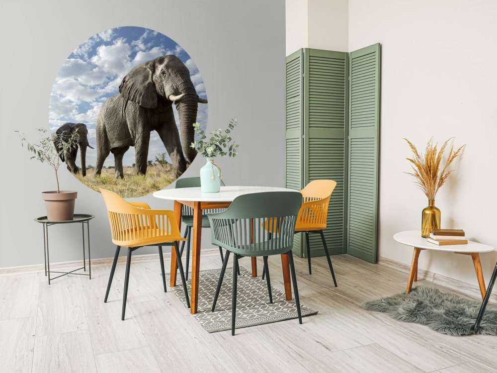 Vorbeiziehende Elefanten