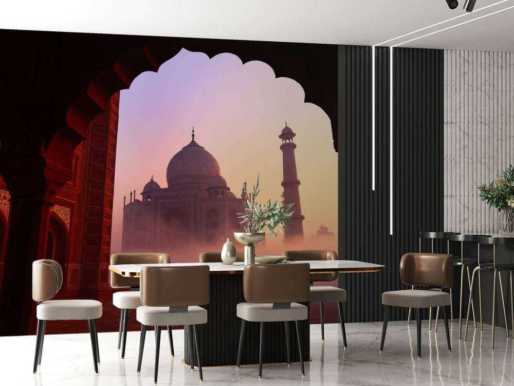 Taj Mahal bei Sonnenaufgang