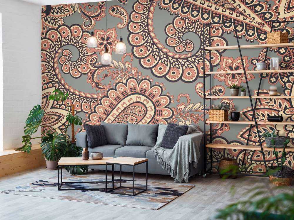 Alte indische Blumenmuster