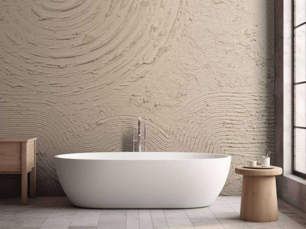 Organische Formen und Linien in Taupe
