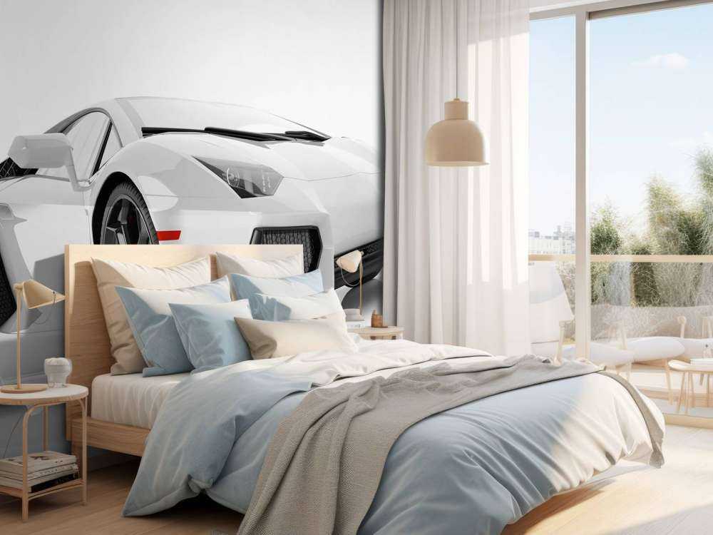 Weißes Superauto