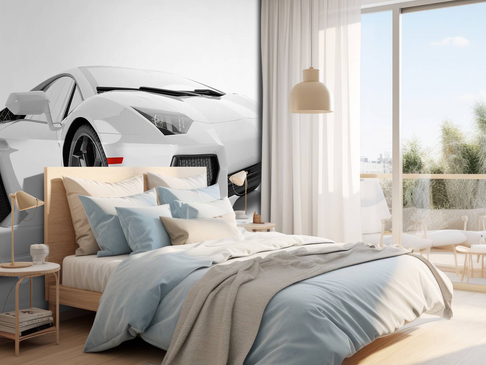 Weißes Superauto