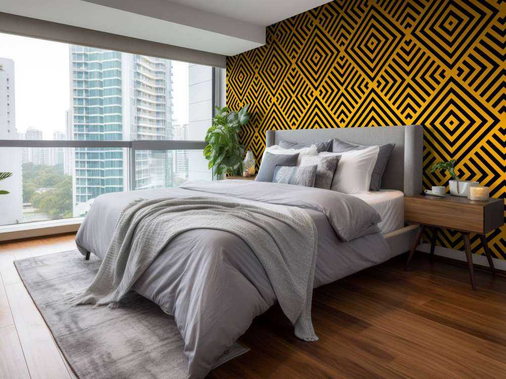 Schwarz und Gold Art Deco