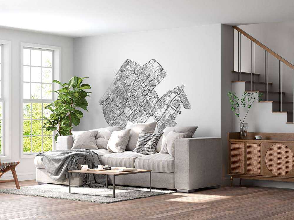 Karte von Den haag, weiß