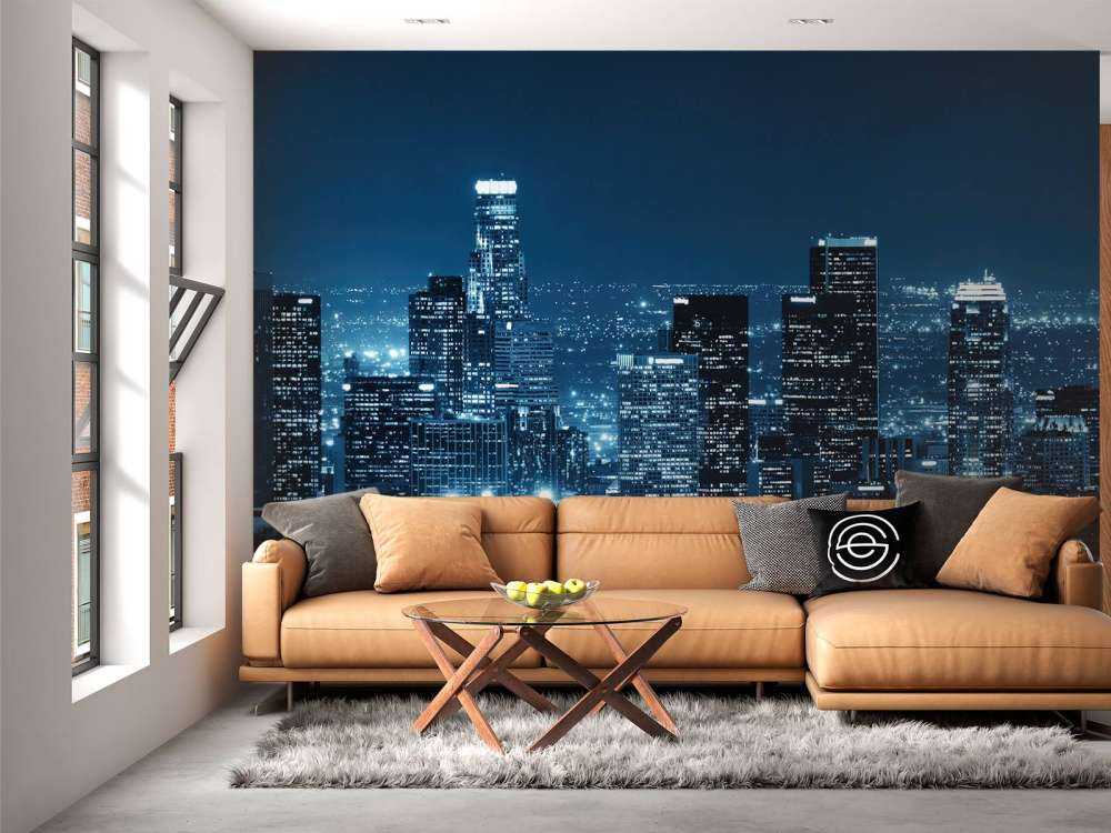 Skyline blau