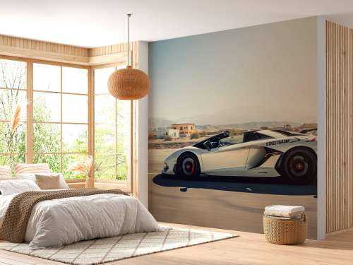 Lamborghini Aventador Roadster in der Wüste