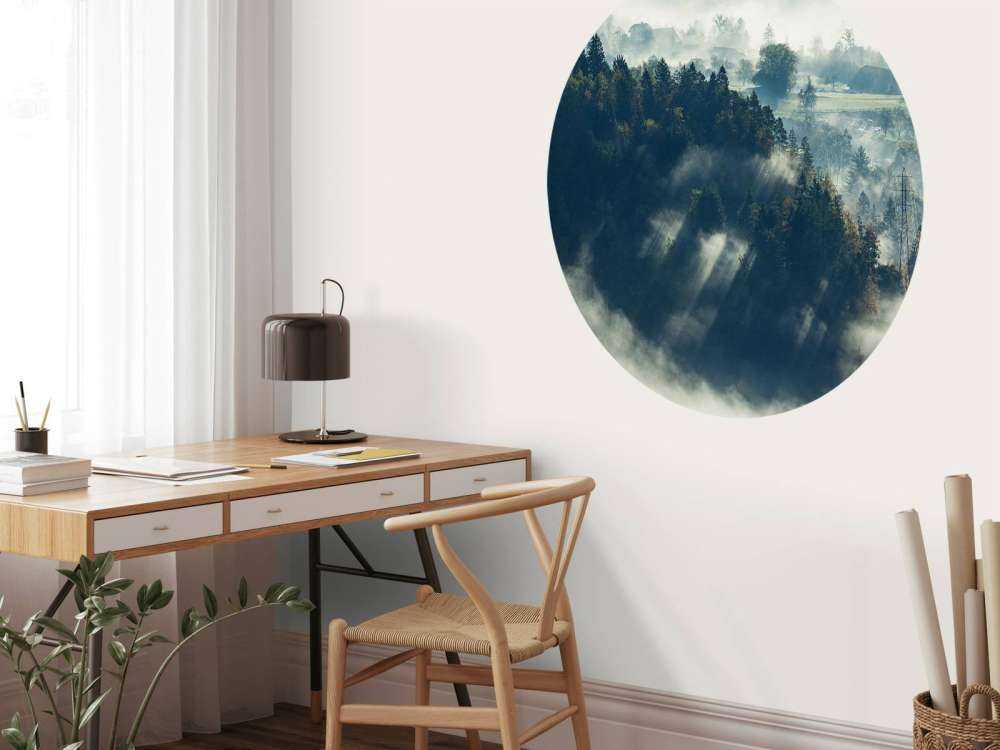 Nebelige Landschaft