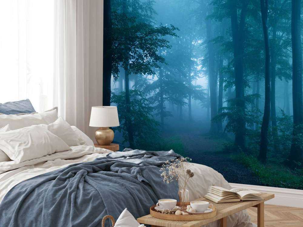 Nebliger wald