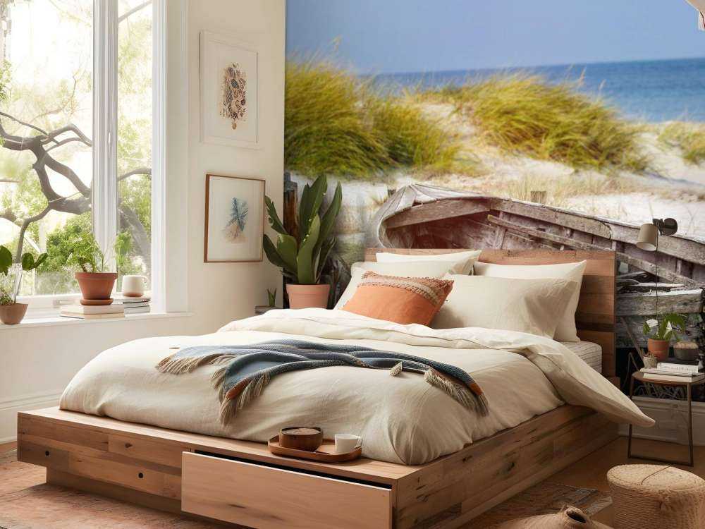 Möven, Strand und Meer