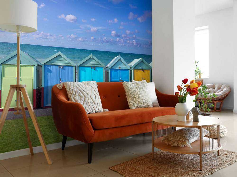 Bunte Strandhäuser
