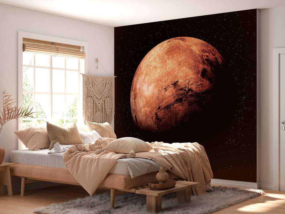Orangefarbener Planet