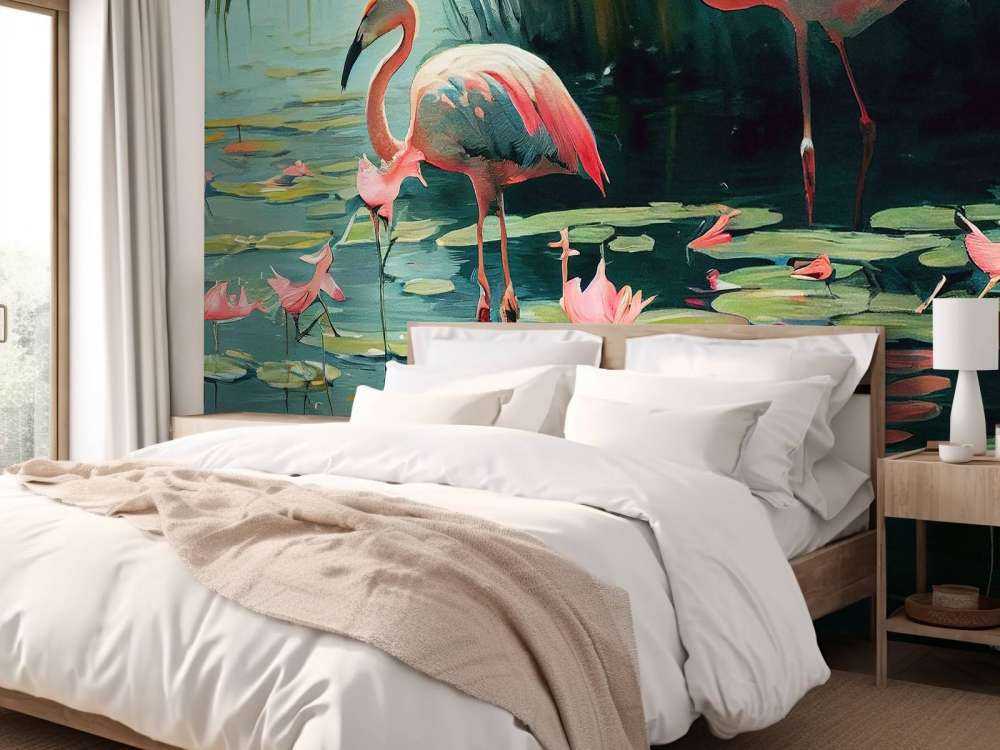 Seerosen Flamingo Oase