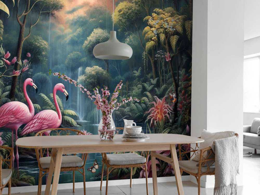 Dämmerndes Flamingo Eden