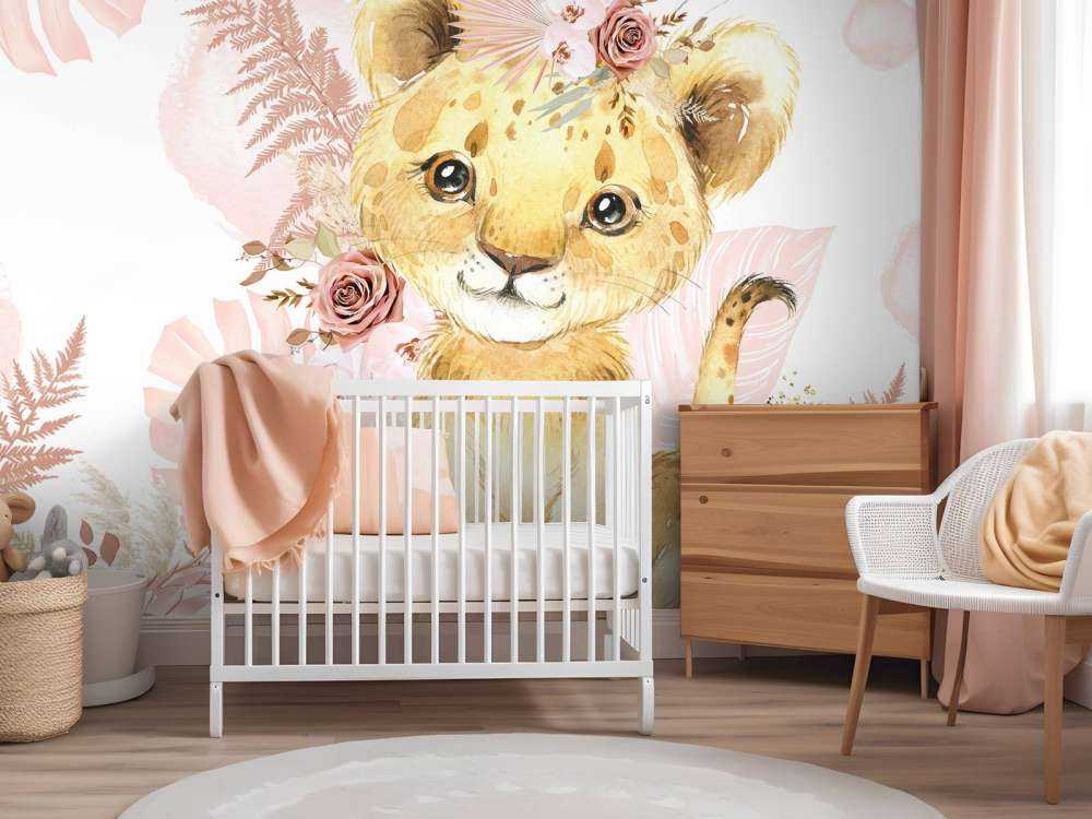 Rosa Dschungel-Löwin-Baby
