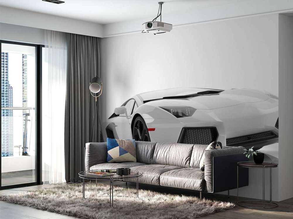 Weißes Superauto
