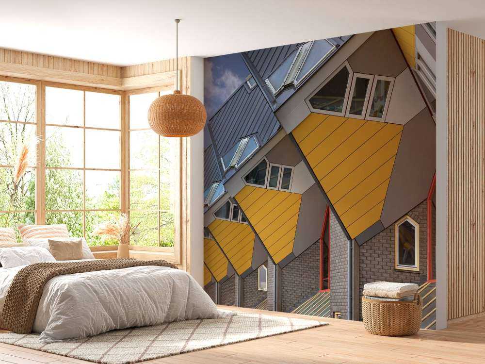 The cubes in row