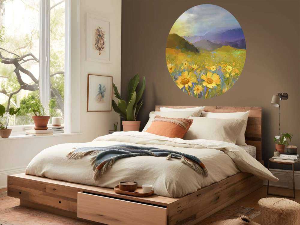 Ölgemäldes Ländlicher Sonnenuntergang