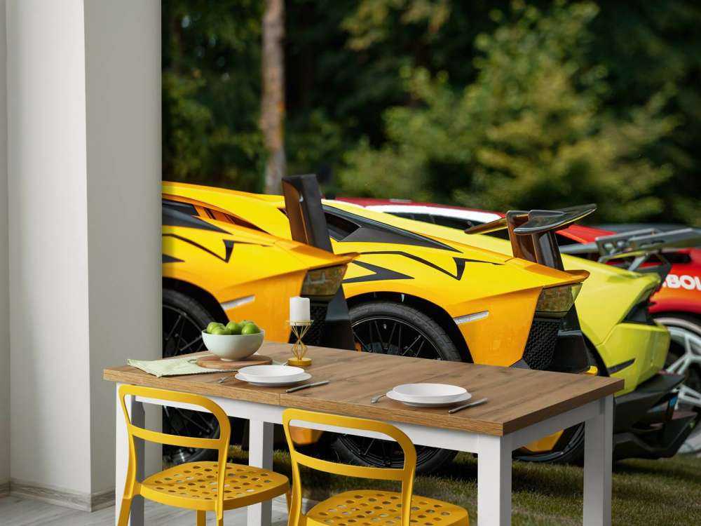Supercar Sammlung in der Natur