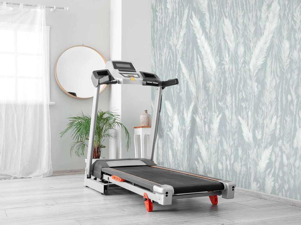 Wand von Feldgräsern - mintgrün