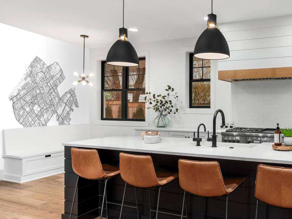 Karte von Den haag, weiß