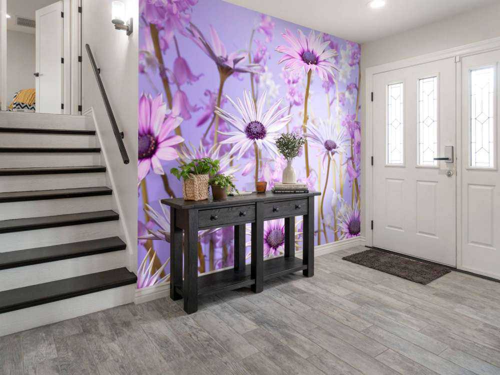 Bunte lila Blumen