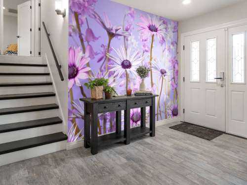 Bunte lila Blumen