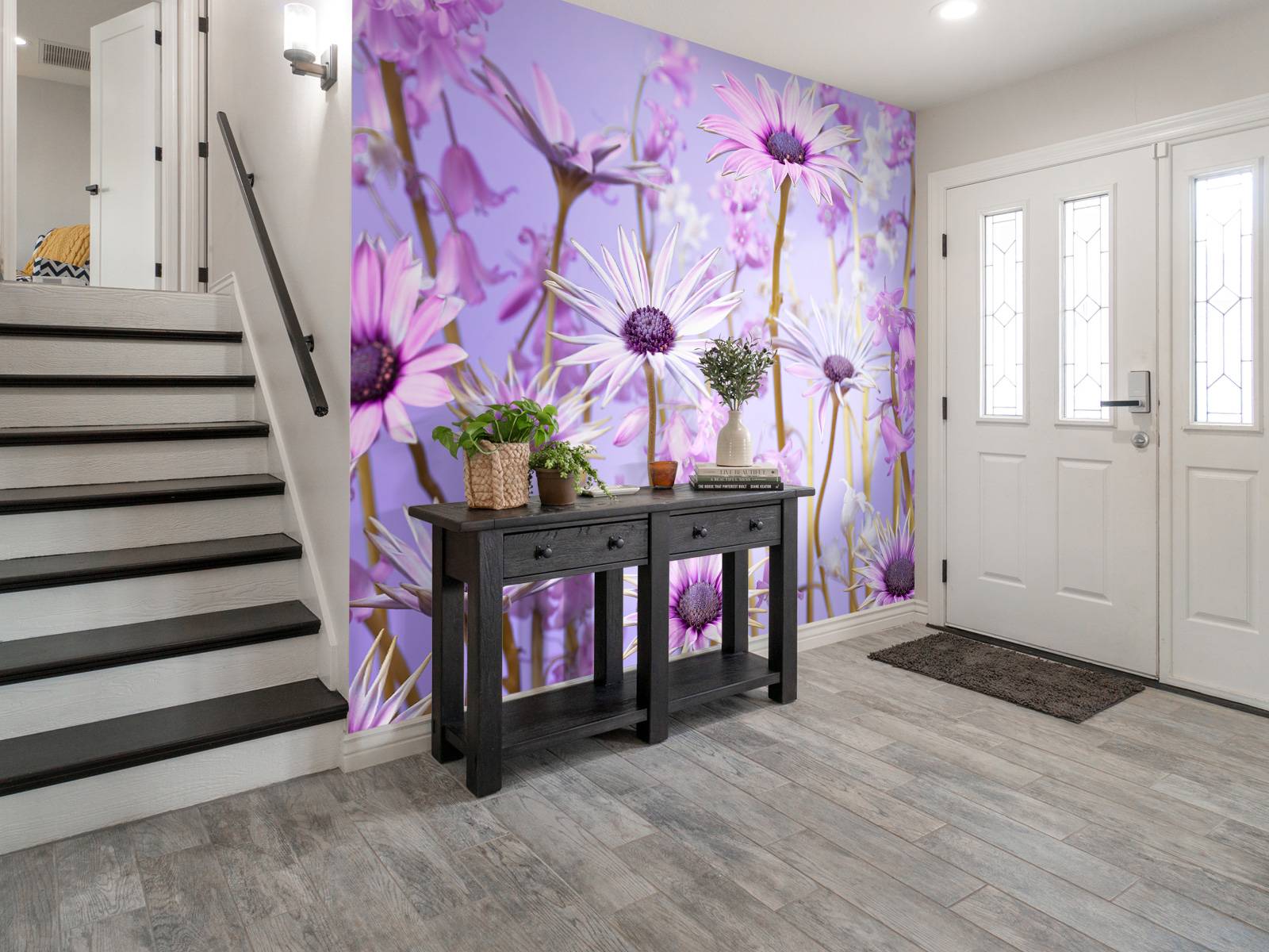 Bunte lila Blumen