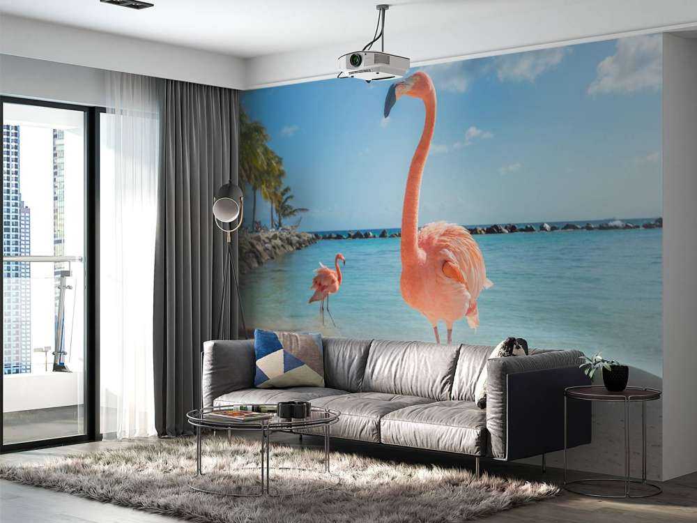 Flamingo am Strand