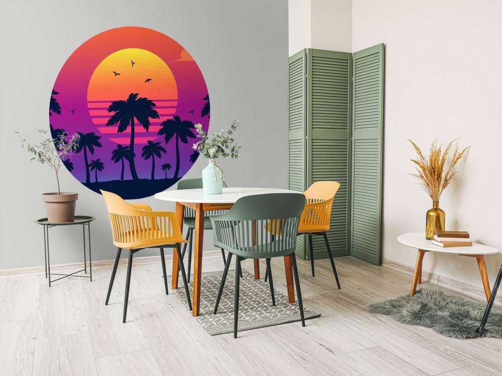 Illustration eines Sonnenuntergangs