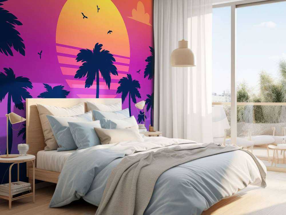 Illustration eines Sonnenuntergangs