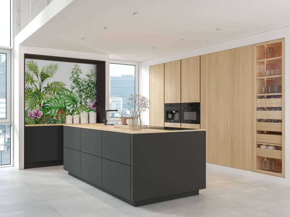 Tropische Pflanzen aus Aquarell