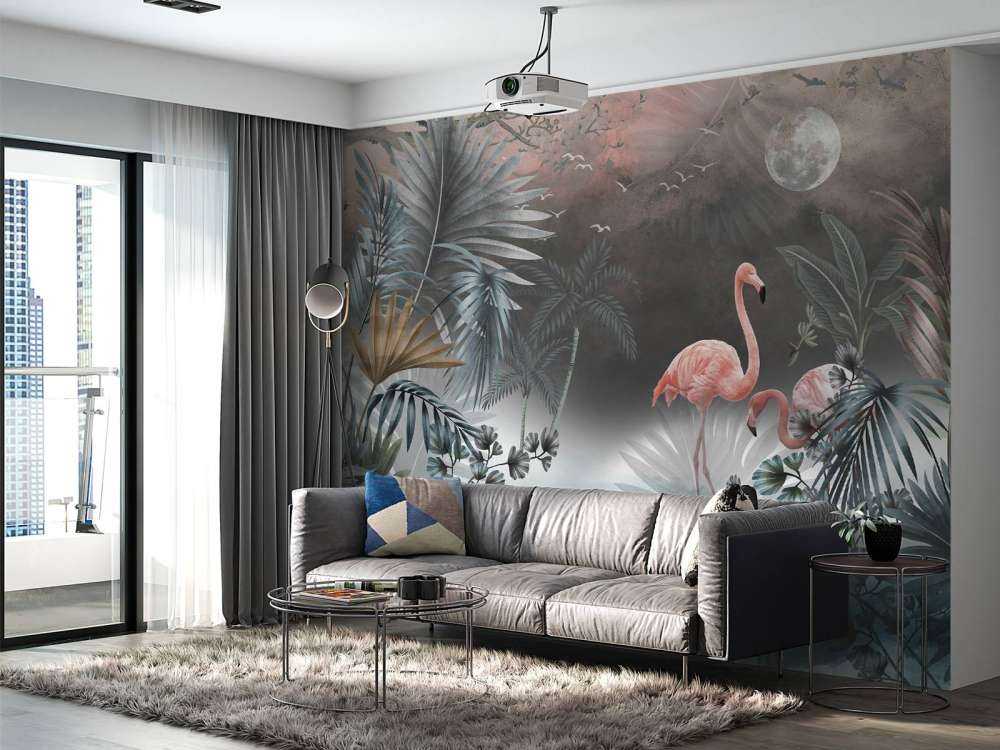 Flamingos bei Nacht