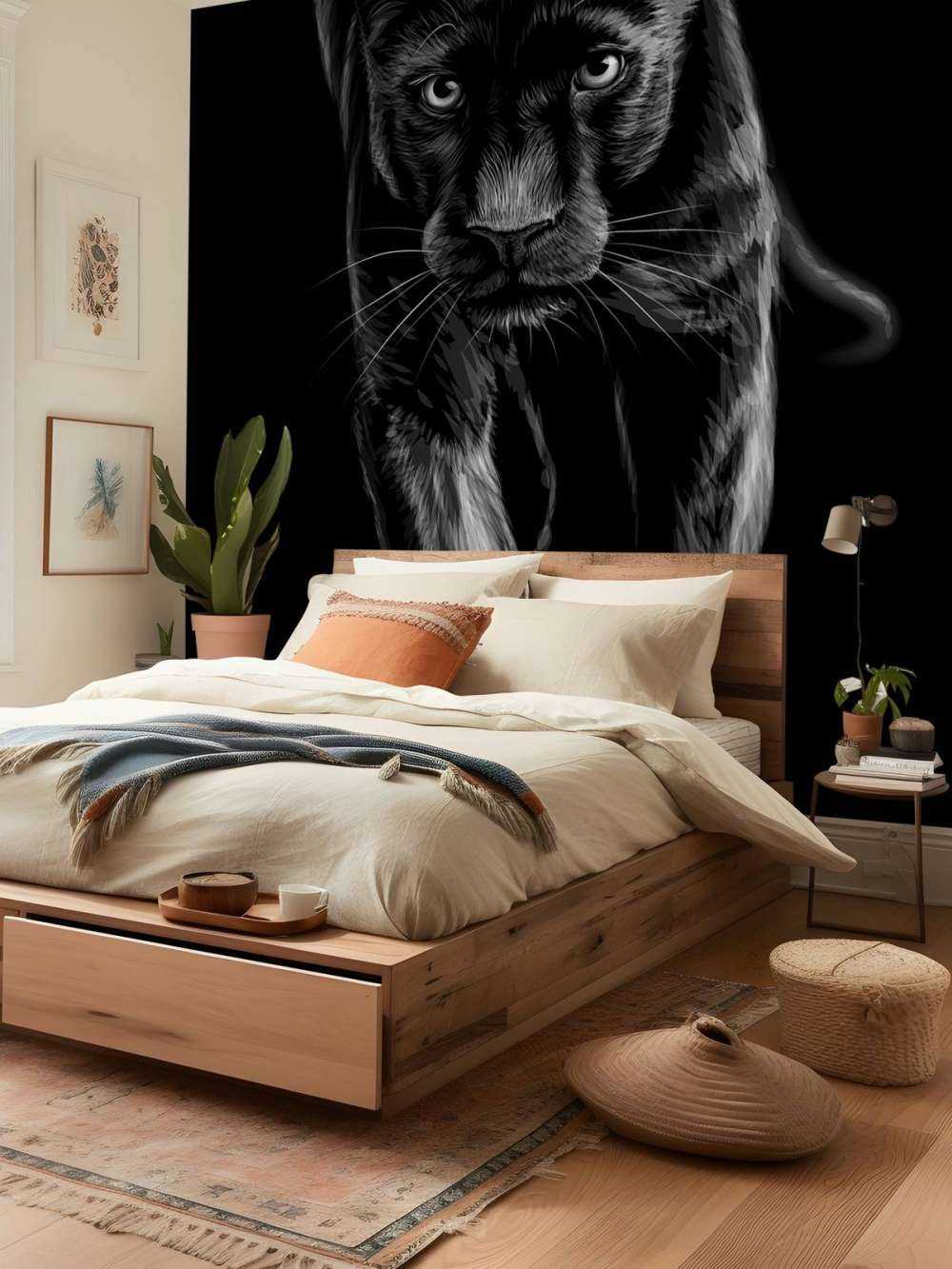 Panther auf der Flucht