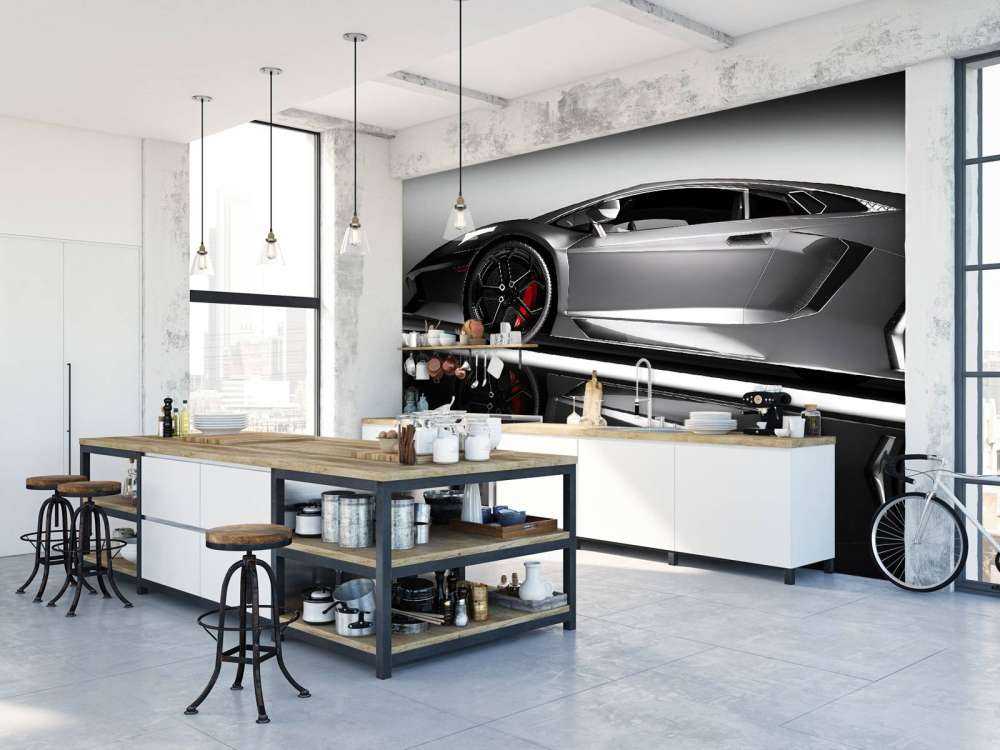 Grauer Lamborghini