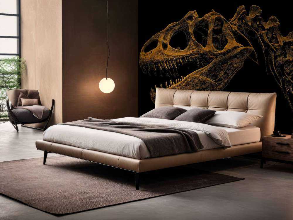 Skelett eines Dinosauriers