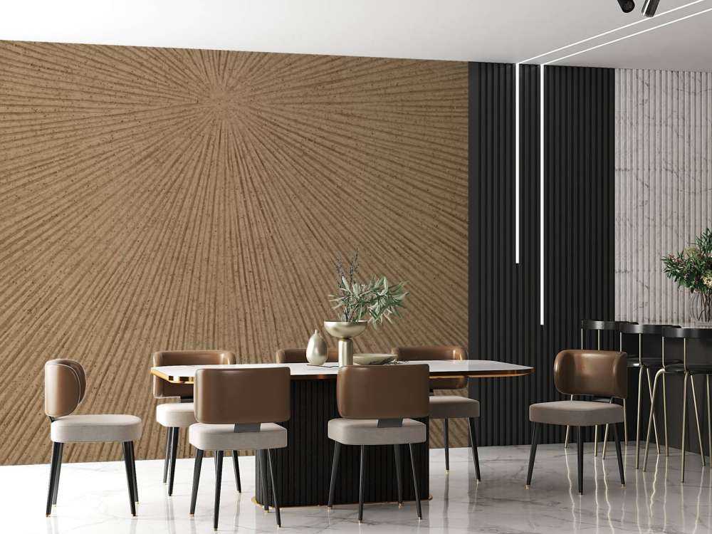 Struktur mit Linien in Goldbraun