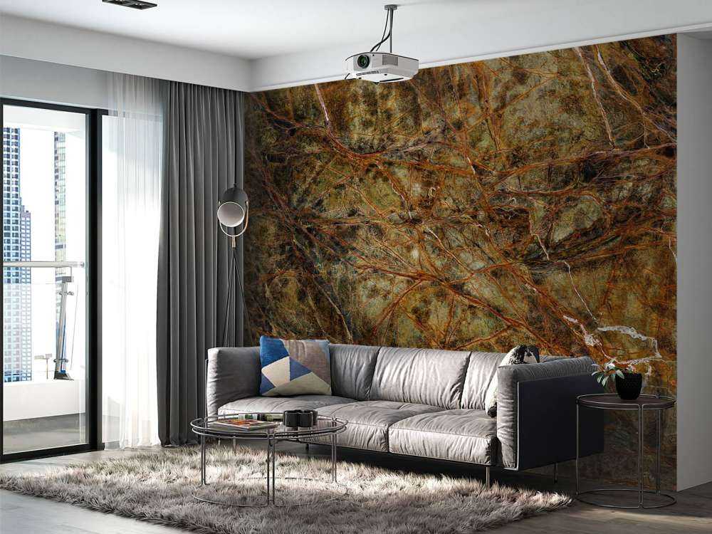Marmor mit farbigen Adern
