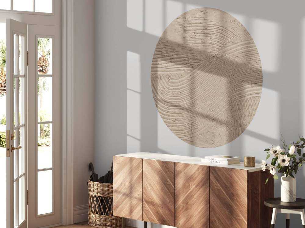 Strukturierte Linien in Taupe
