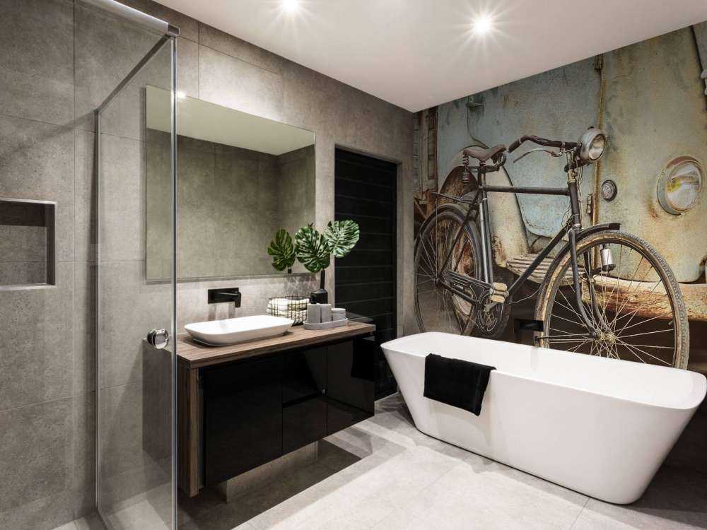 Retro altes Fahrrad mit LKW