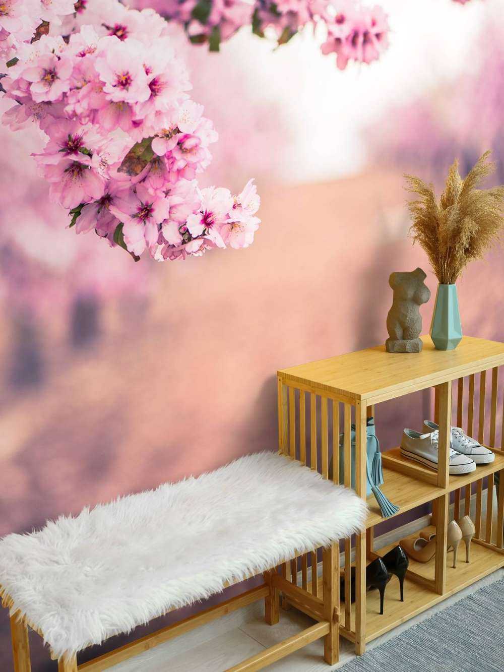 Lila japanische Blüten