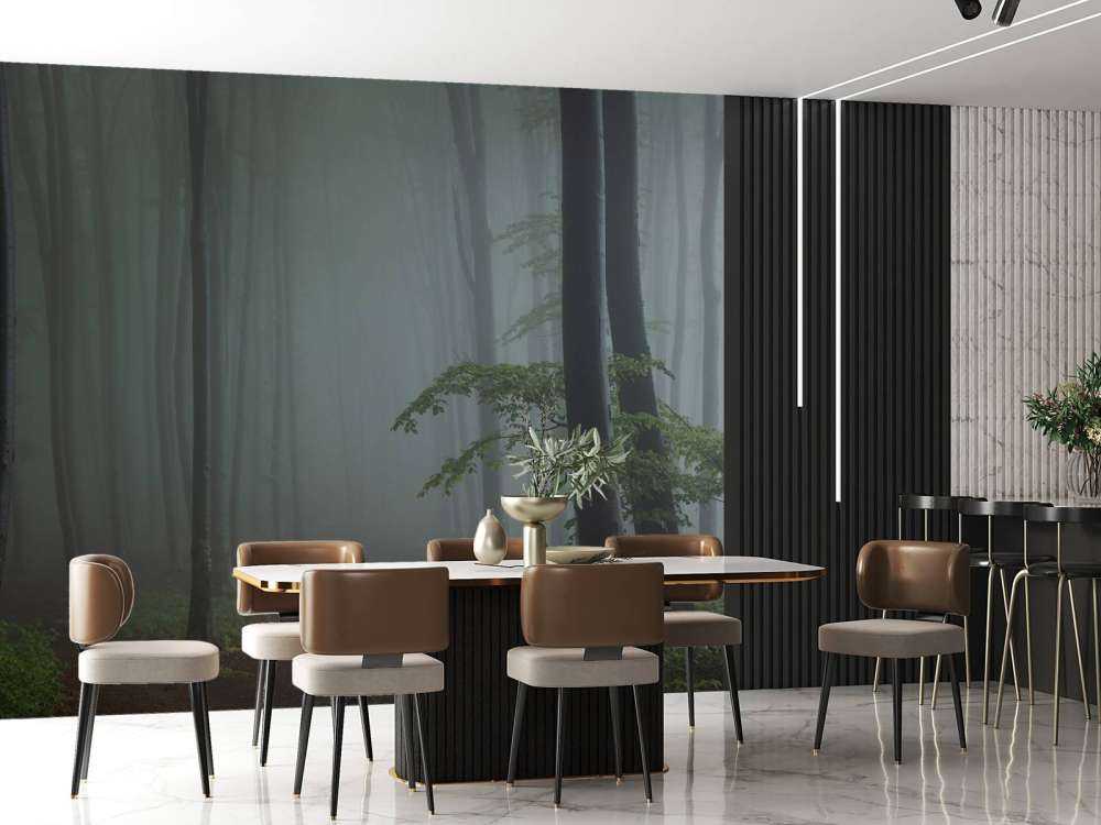 Panorama Nebeliger Wald