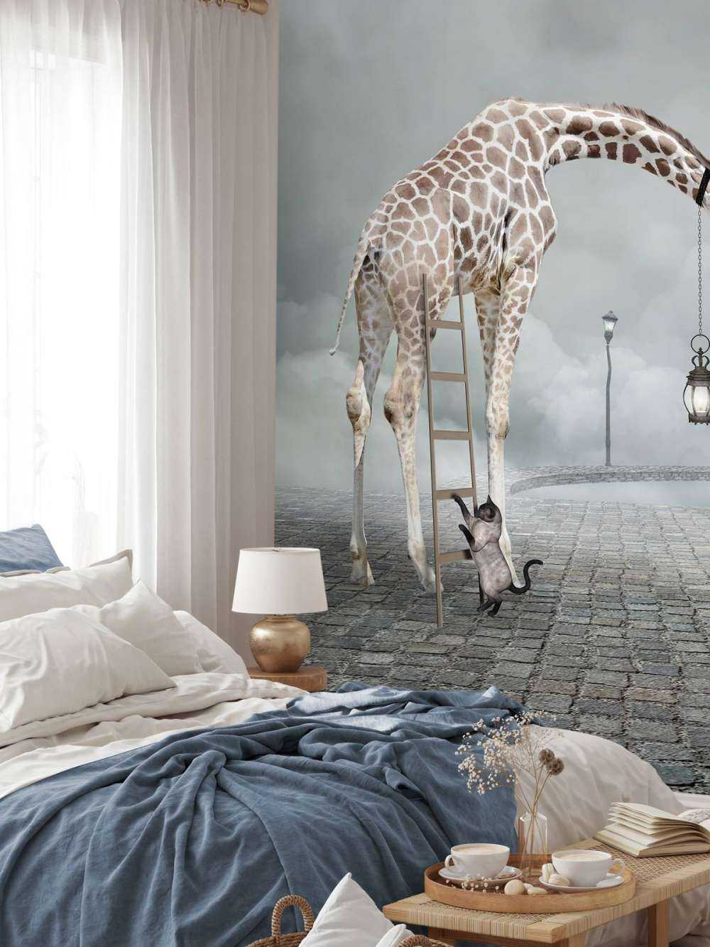 Phantasielandschaft mit Tieren